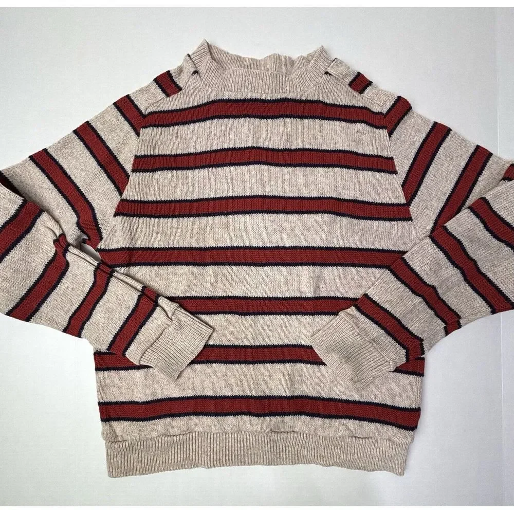 VTG 60s Lord‎ Clayton Sweater Mens Small Wool Blend Striped GUC